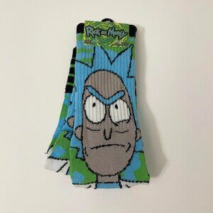 Rick and Morty Socks Shoe Size 6-12 Adult Swim